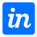 in, media, network, social svg vector icon