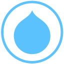 drupal, internet, web svg vector icon