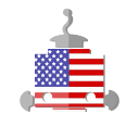 bot, flag, robot, telegram, united states of america, us, usa svg vector icon