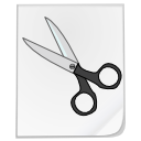 editcut,cut,file,scissors,paper,document icon
