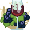 bunch, drink, glass, grape, vineyard, wine, yumminky svg vector icon