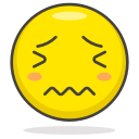 confounded, face svg vector icon