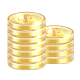 cash, coins, gold, money icon