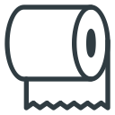 halloween, paper, toilet svg vector icon