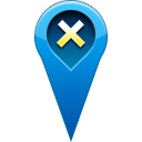 location, pin, remove icon