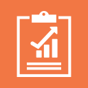 analytics, charts, clipboard, graph, monitoring, report, report sales svg vector icon