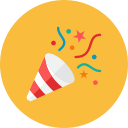 party, poppers svg vector icon
