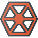 army, logo, separatists, star, wars svg vector icon
