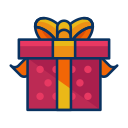 box, christmas, gift, present, ribbon svg vector icon