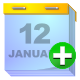add, calendar icon