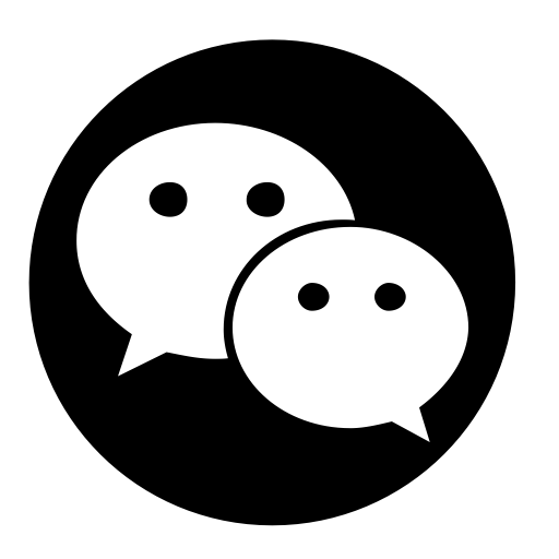 Circular Wechat svg vector icon