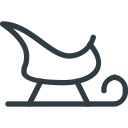christmas, santa, santa claus, slide svg vector icon