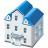 two,storied,house,home,building icon