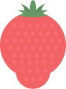 fruit, strawberry svg vector icon