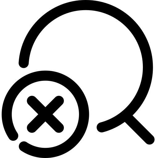 Search Failed svg vector icon