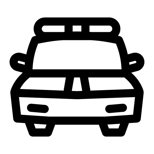 Police Car svg vector icon