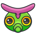 caterpie, game, go, play, pokemon svg vector icon