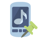 ringtone,push,pin icon