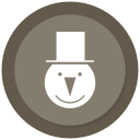 christmas, christmas snowman, snowman svg vector icon