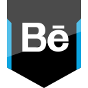 behance, shield, social svg vector icon