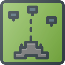 galaga, game, retro, video svg vector icon