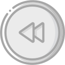 audio, media, media player, music, rewind, video player svg vector icon