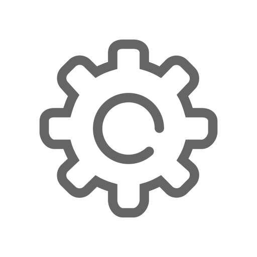 Cog svg vector icon