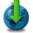 download, world icon