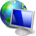 browser, computer, earth, internet, monitor, pc, screen, web icon
