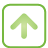 basic, button, green, navigation, up icon