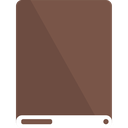 brown, drive, white icon