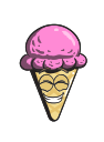 cartoon, cone, cream, emoji, ice svg vector icon