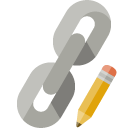 link,pencil icon