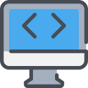 code, computer, develop, development, web svg vector icon