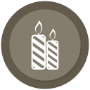 candel, christmas, decoration, light svg vector icon