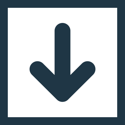 Down svg vector icon