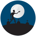 grave yard, graves, halloween, zombie svg vector icon