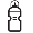 bottle, fitness, fruit, plastic, water svg vector icon