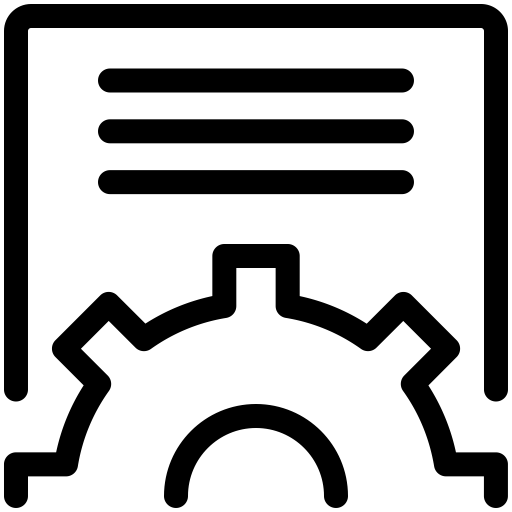 Supplier Setting Center svg vector icon