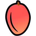 food, mango, nutrition, summer, tropical svg vector icon