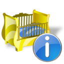 cradle,info,information,about icon