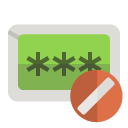 password,cancel icon