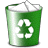 plastic,trash,full,recycle bin icon