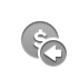 coin,dollar,left icon