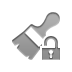 brush,wide,lock,open icon