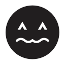 awatar, confounded, impression, smiley svg vector icon