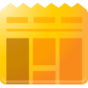 newspaper, y icon