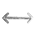 arrow, distance, left, move, productivity, right, social svg vector icon