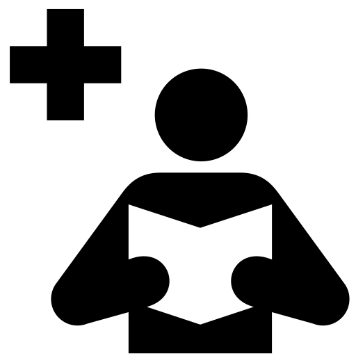 I Medical Library svg vector icon