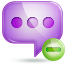 chat,minus icon